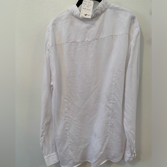 NWOT Exibit Linen Long Sleeve Button Down Shirt Size XXXL - Picture 3 of 3